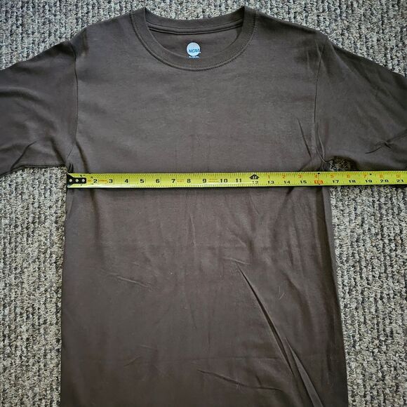 2 - NCAA Solid Short Sleeve T-Shirts Team Uniform Chore Workwear Brown & Maroon - Picture 11 of 11